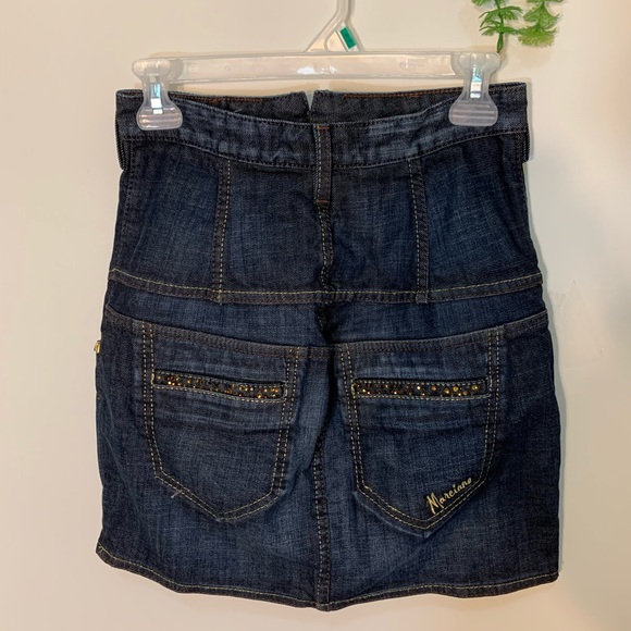Marciano Denim Mini Jeans Skirt Size 28 - Picture 6 of 10